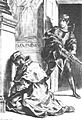 Claudius at Prayer Hamlet 3-3 Delacroix 1844