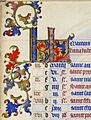 Initiales KL de Mars - Très Riches Heures du duc de Berry - f4r