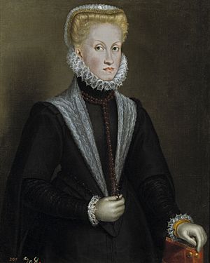 Archivo:La reina Ana de Austria, por Sofonisba Anguissola