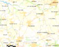 Map commune FR insee code 29160