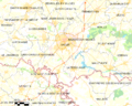 Map commune FR insee code 49099