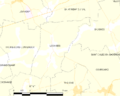 Map commune FR insee code 72192
