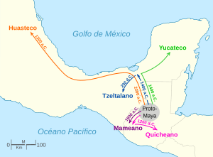 Archivo:Mapa Migracion Lenguas Mayenses