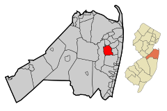 Monmouth County New Jersey Incorporated and Unincorporated areas Eatontown Highlighted.svg