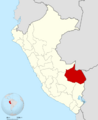 Peru - Madre de Dios Department (locator map)