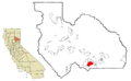 Plumas County California Incorporated and Unincorporated areas Graeagle Highlighted