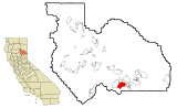 Plumas County California Incorporated and Unincorporated areas Graeagle Highlighted.svg