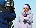 Reporter from CN8 at the Petco gas explosion 20050304