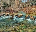 Rio izana a su paso por las cuevas de soria