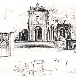 Archivo:Ruinas de la iglesia de la Santísima Trinidad en Caracas - Ferdinand Bellermann
