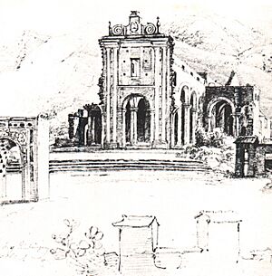 Archivo:Ruinas de la iglesia de la Santísima Trinidad en Caracas - Ferdinand Bellermann