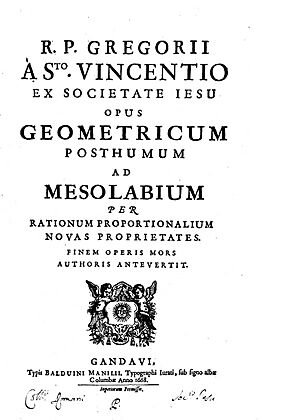 Archivo:Saint-Vincent - Opus geometricum posthumum ad mesolabium per rationum proportionalium novas proprietates, 1668 - 877986