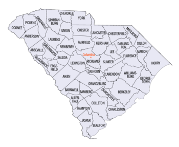 Archivo:South Carolina counties map