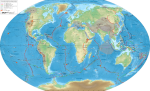 Archivo:Tectonic plates boundaries physical World map Wt 10degE centered-fr