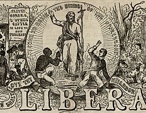 Archivo:The Liberator masthead detail 1861