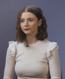 Thomasin McKenzie during an interview, November 2019.png