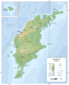Topographic map of Gotland