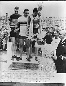 Wereldkampioenschap wielrennen te Leipzig, huldiging kampioen sprint amateurs v, Bestanddeelnr 911-4835.jpg