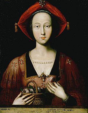 Archivo:Ambito francese - Isabella di Lorena, regina di Napoli