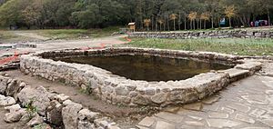 Archivo:Baños ao aire libre de Aquis Querquennis. Bande. Galiza