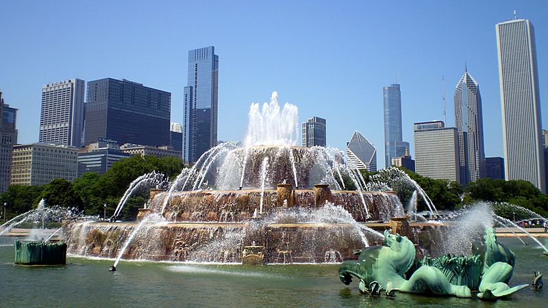 Buckingham Fountain in Chicago, USA