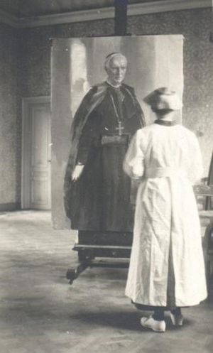 Archivo:Cecilia Beaux painting Cardinal Mercier
