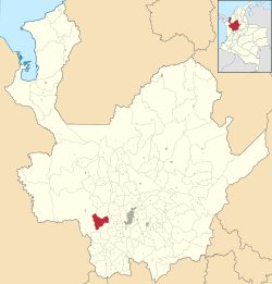 Betulia ubicada en Antioquia