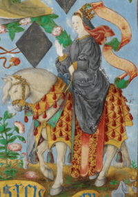 Archivo:D. Constança de Hohenstaufen, Rainha de Aragão - The Portuguese Genealogy (Genealogia dos Reis de Portugal)