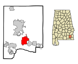 Dale County Alabama Incorporated and Unincorporated areas Newton Highlighted.svg