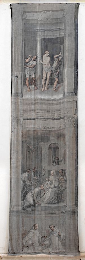 Archivo:Flagelación de Cristo y Adoración de los Reyes Magos, de Diego de Urbina (Museo del Prado)