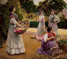 Archivo:Floristas en el Parque de María Luisa (Museo de Bellas Artes de Sevilla)