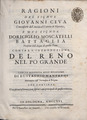 Giovanni Benedetto Ceva – Ragioni del signor Giovanni Ceva commissario dell', 1716 - BEIC 2053918