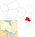 Guelph in relation to Wellington County