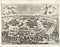 Inname van Valenciennes, 1567 Obsidio Valencenae, Margarita Parmensi Gubernatrice. 1567 (titel op object), RP-P-1904-3609
