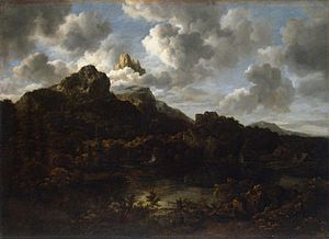 Archivo:Jacob van Ruisdael - Mountain landscape by a river