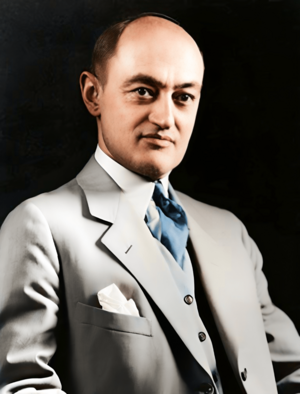 Archivo:Joseph Schumpeter Colorized
