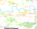 Map commune FR insee code 33447