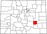 Map of Colorado highlighting Crowley County.svg