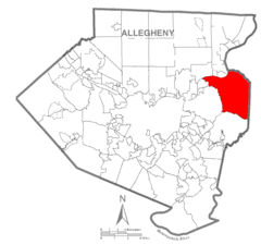 Map of Plum Township, Allegheny County, Pennsylvania Highlighted.png