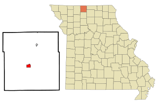 Mercer County Missouri Incorporated and Unincorporated areas Princeton Highlighted.svg
