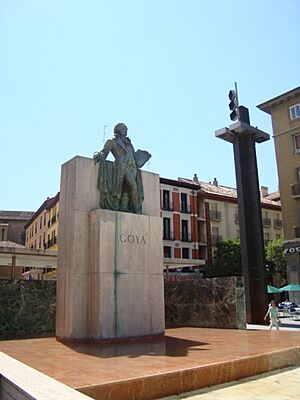 Archivo:Monumento a Goya en Zaragoza