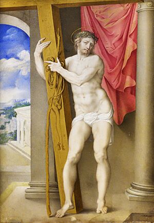 Archivo:Resurrected Christ by Giulio Clovio, c. 1550, Prado Museum
