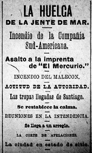 Archivo:Titulares con que El Mercurio de Valparaíso informaba, el 14 de mayo de 1903, de lo ocurrido dos días antes.