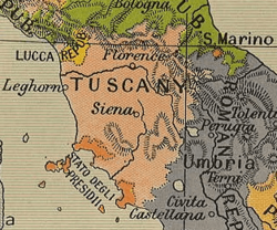 Ubicación de Presidios de Toscana