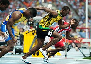 Archivo:Usain Bolt 100 m heats Moscow 2013
