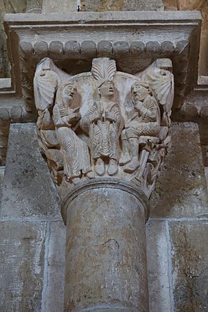 Archivo:Vézelay (89) Basilique Sainte-Marie-Madeleine - Intérieur - Chapiteau - 106