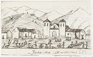 Archivo:View of the town of Yanaoca showing the market place, Peru Wellcome L0041416