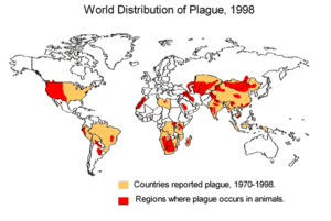 Archivo:World distribution of plague 1998