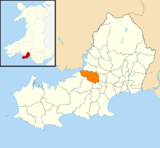 2024 Wales Swansea Community Gowerton map.svg