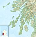 Argyll and Bute UK relief location map